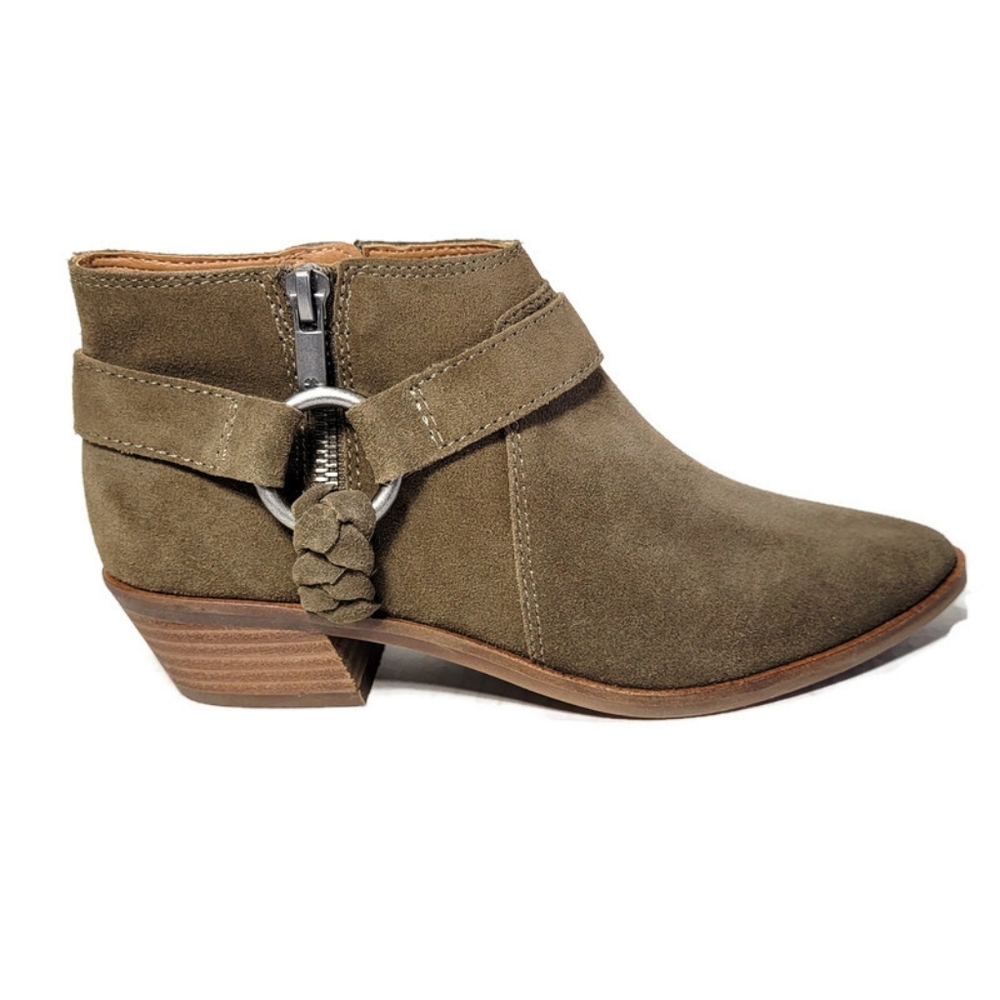 Lucky Brand Booties Women Ankle Boots SZ 6 Enitha Shoes Suede - Picture 8 of 16